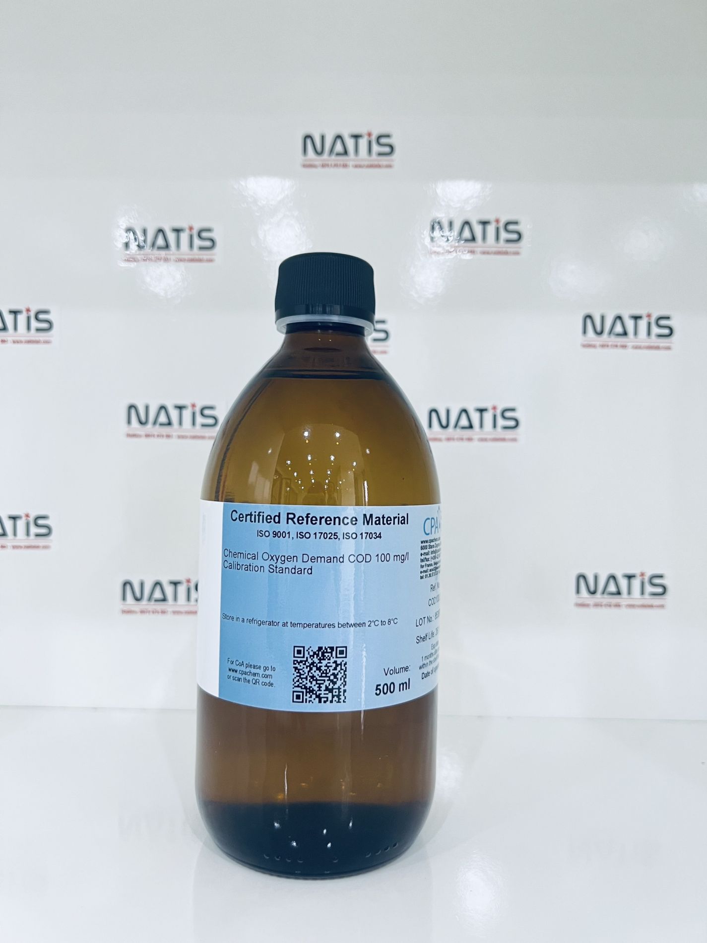Dung dịch chuẩn COD 100mg/L, chai 500mL, CPAchem