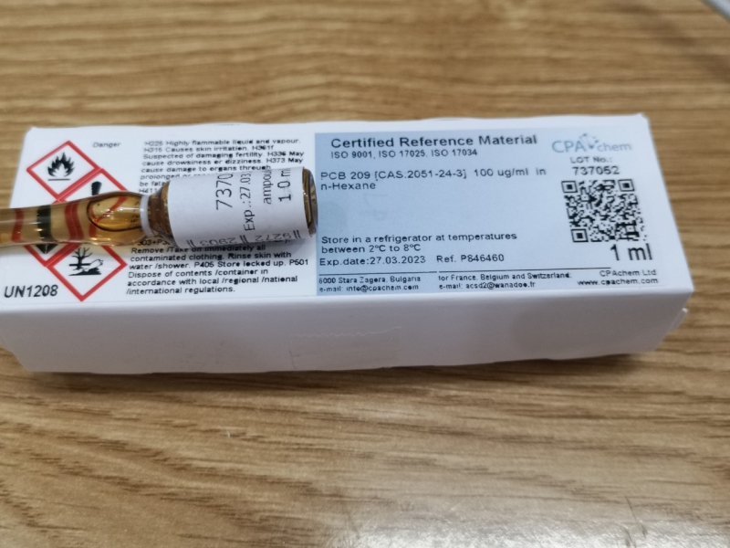 Dung dịch chuẩn PCB 209 [CAS:2051-24-3] 100 ug/ml trong n-Hexane, CPAchem