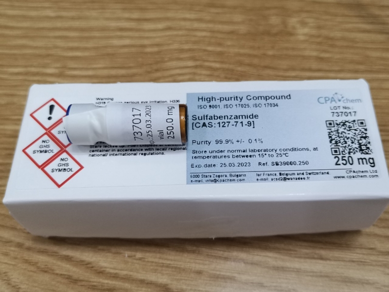 Chất chuẩn Sulfabenzamide [CAS:127-71-9], CPAchem
