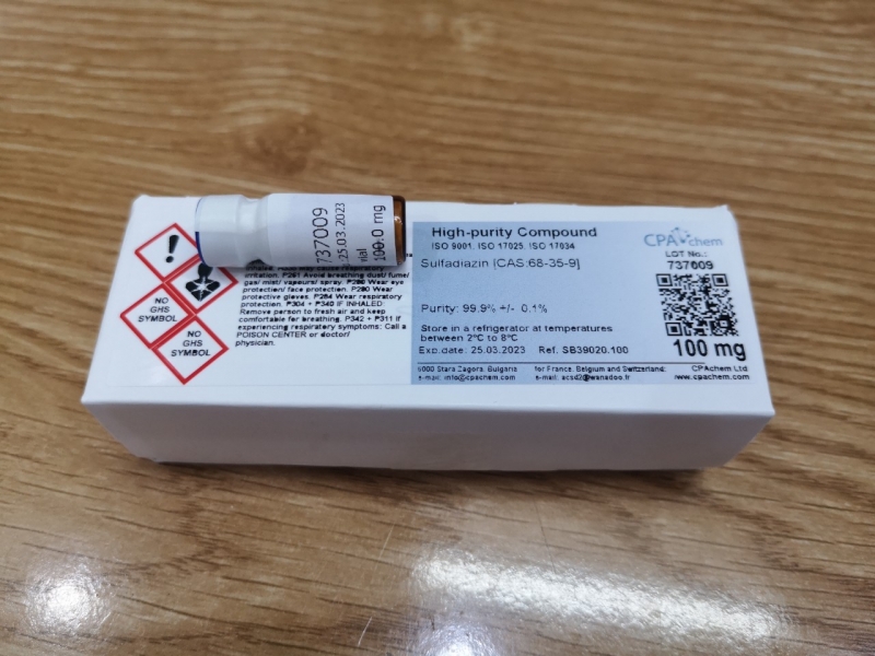 Chất chuẩn Sulfadiazin [CAS:68-35-9], CPAchem