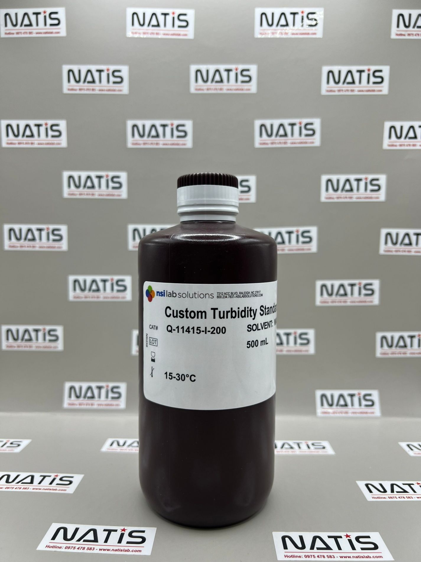 Dung dịch chuẩn Độ đục 200 NTU, chai 500mL, hãng NSI, Mỹ