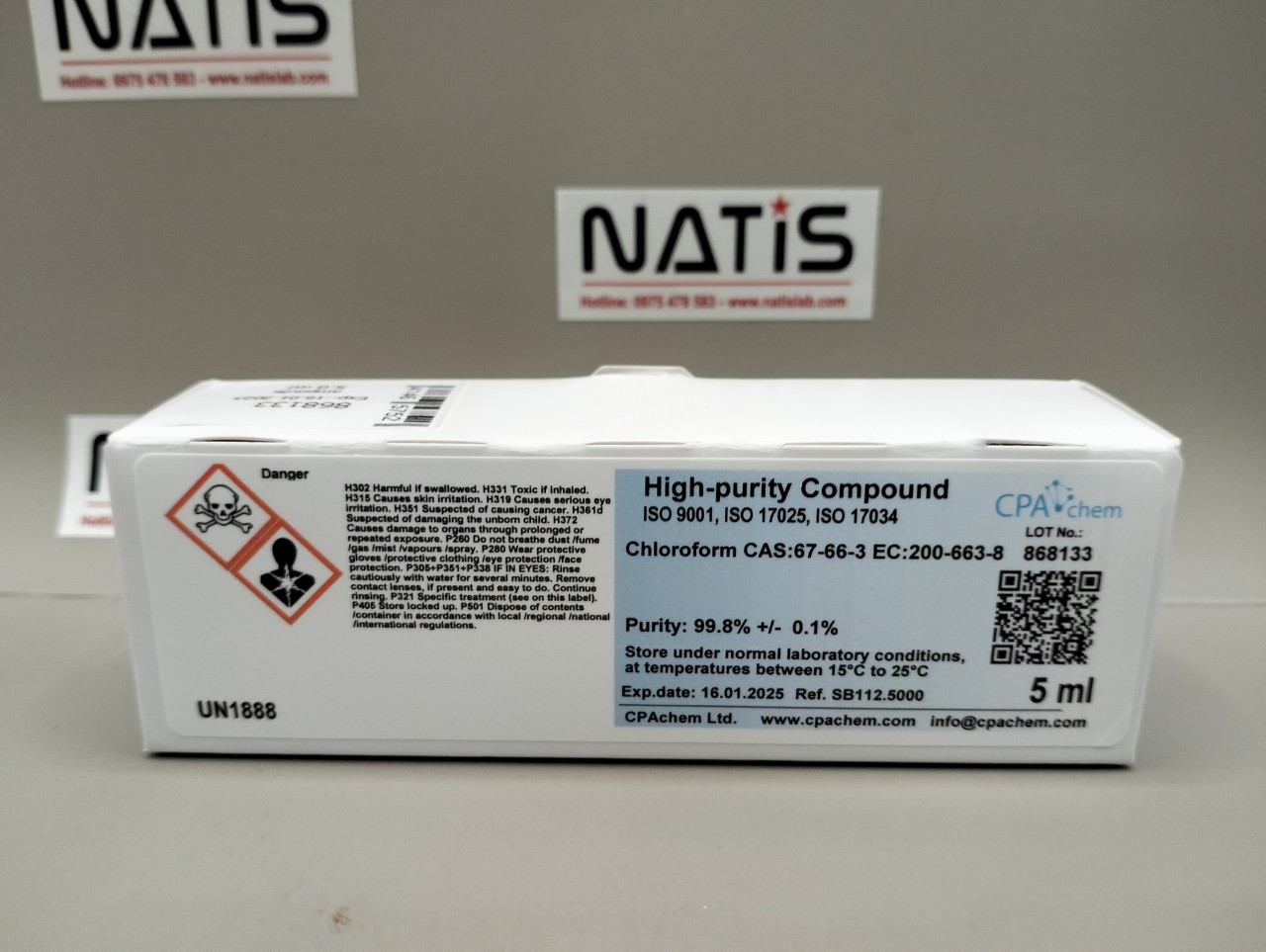 Chất chuẩn Chloroform [CAS:67-66-3], hãng CPAchem, Bungari