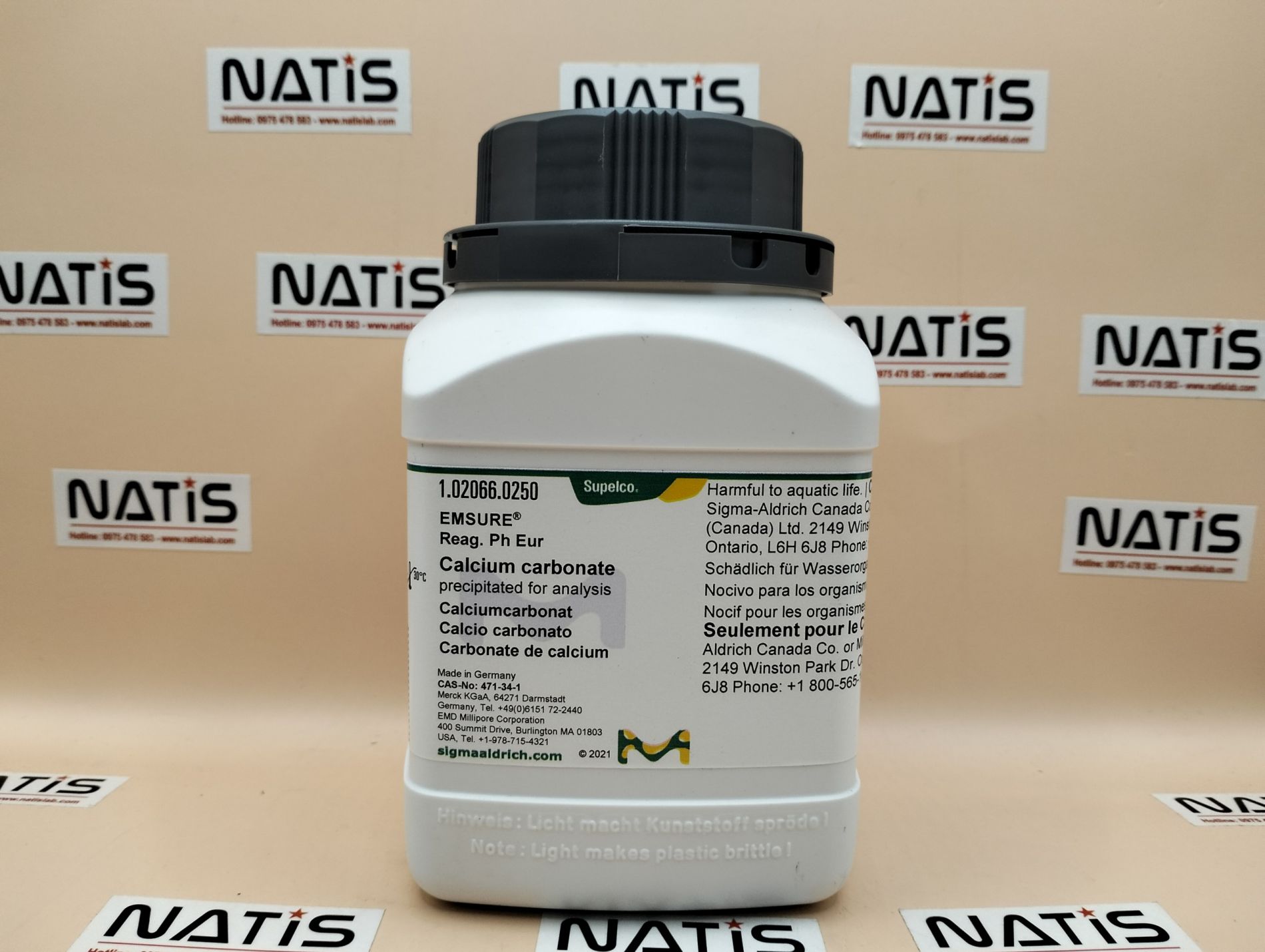 Hóa chất Calcium carbonate, Merck