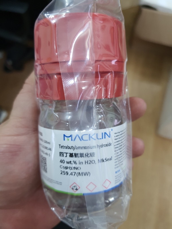 Tetrabutylammonium hydroxide 40 wt.% in H2O, Macklin - TQ