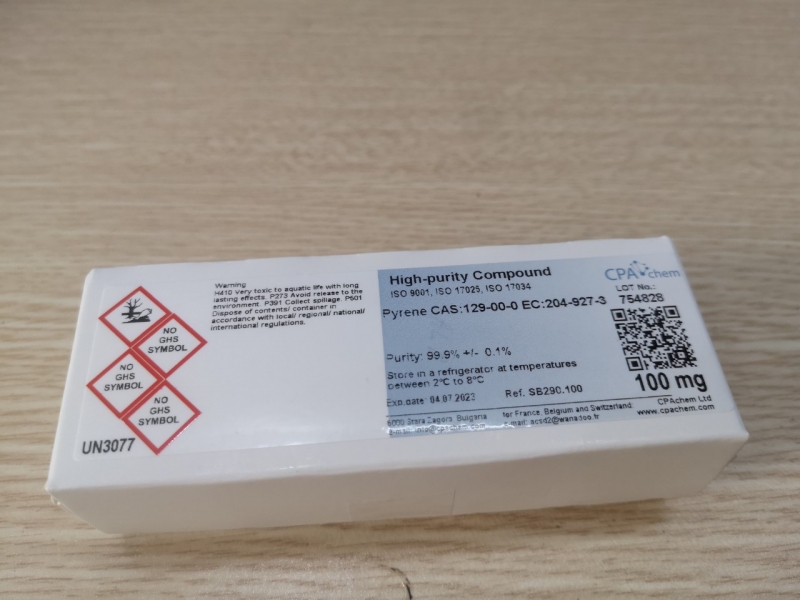 Chất chuẩn Pyrene [CAS:129-00-0], lọ 100mg, CPAchem