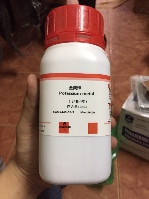 Potassium metal, Trung Quốc