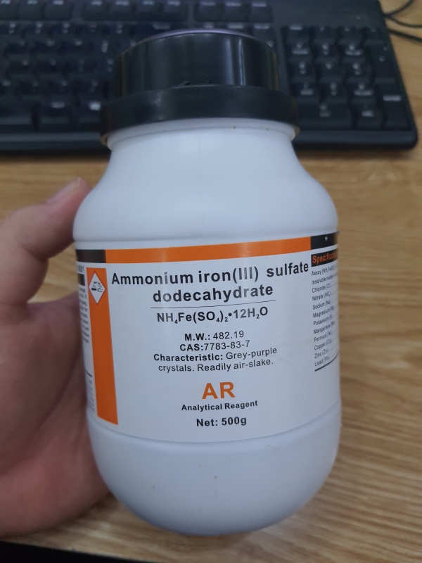 Ammonium iron(III) sulfate dodecahydrate, Trung Quốc