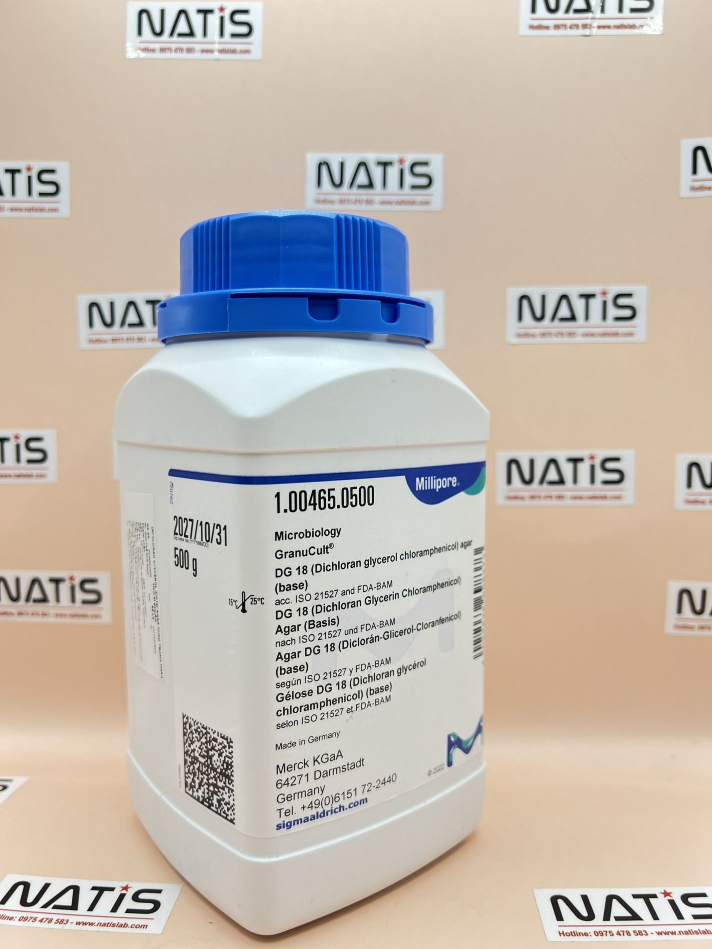 DG 18 (Dichloran glycerol chloramphenicol) agar (base), Merck