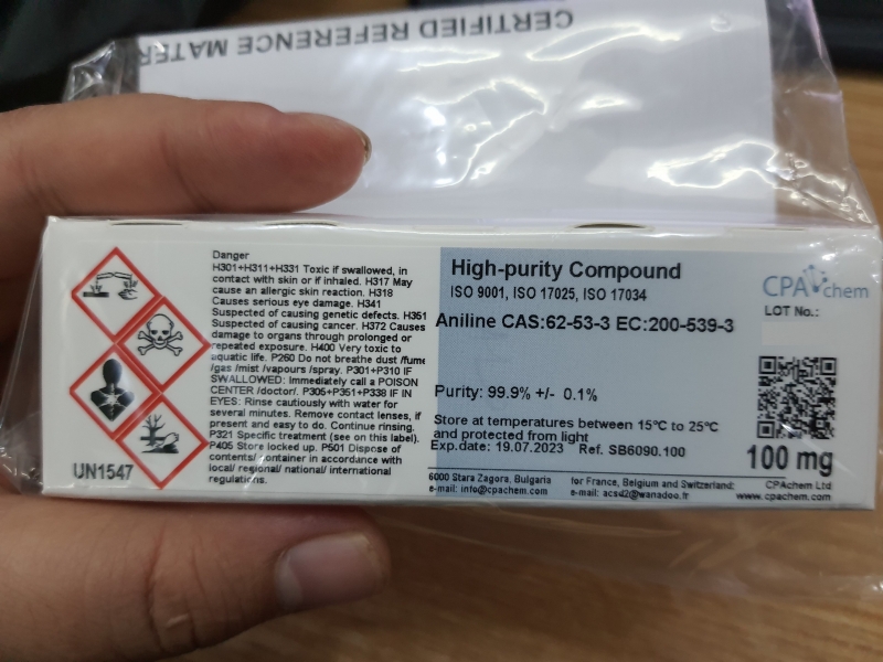 Chất chuẩn Aniline [CAS:62-53-3],CPAchem