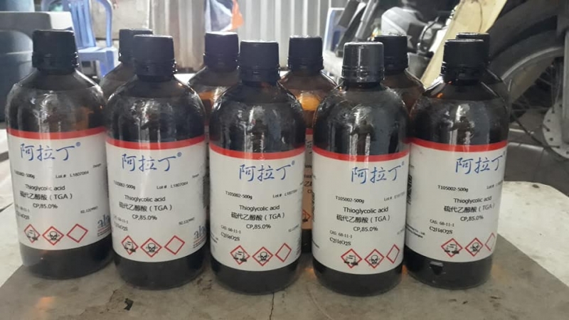 Thioglycolic acid, Trung Quốc