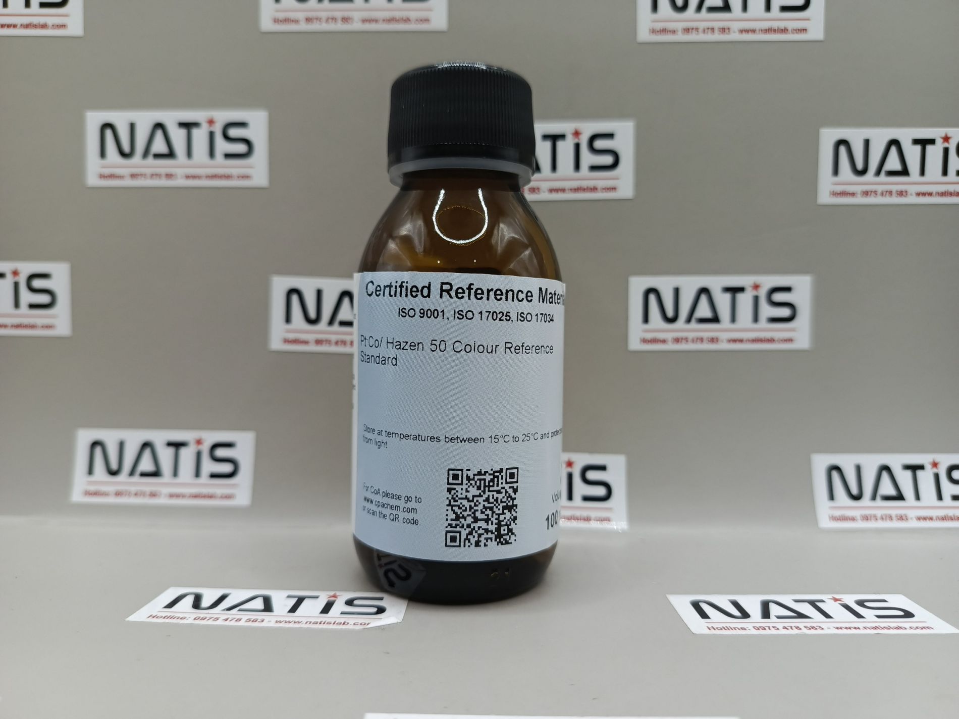 Dung dịch chuẩn Độ màu 50 Pt-Co, mã HZN50.L1, CPAchem - Bungari
