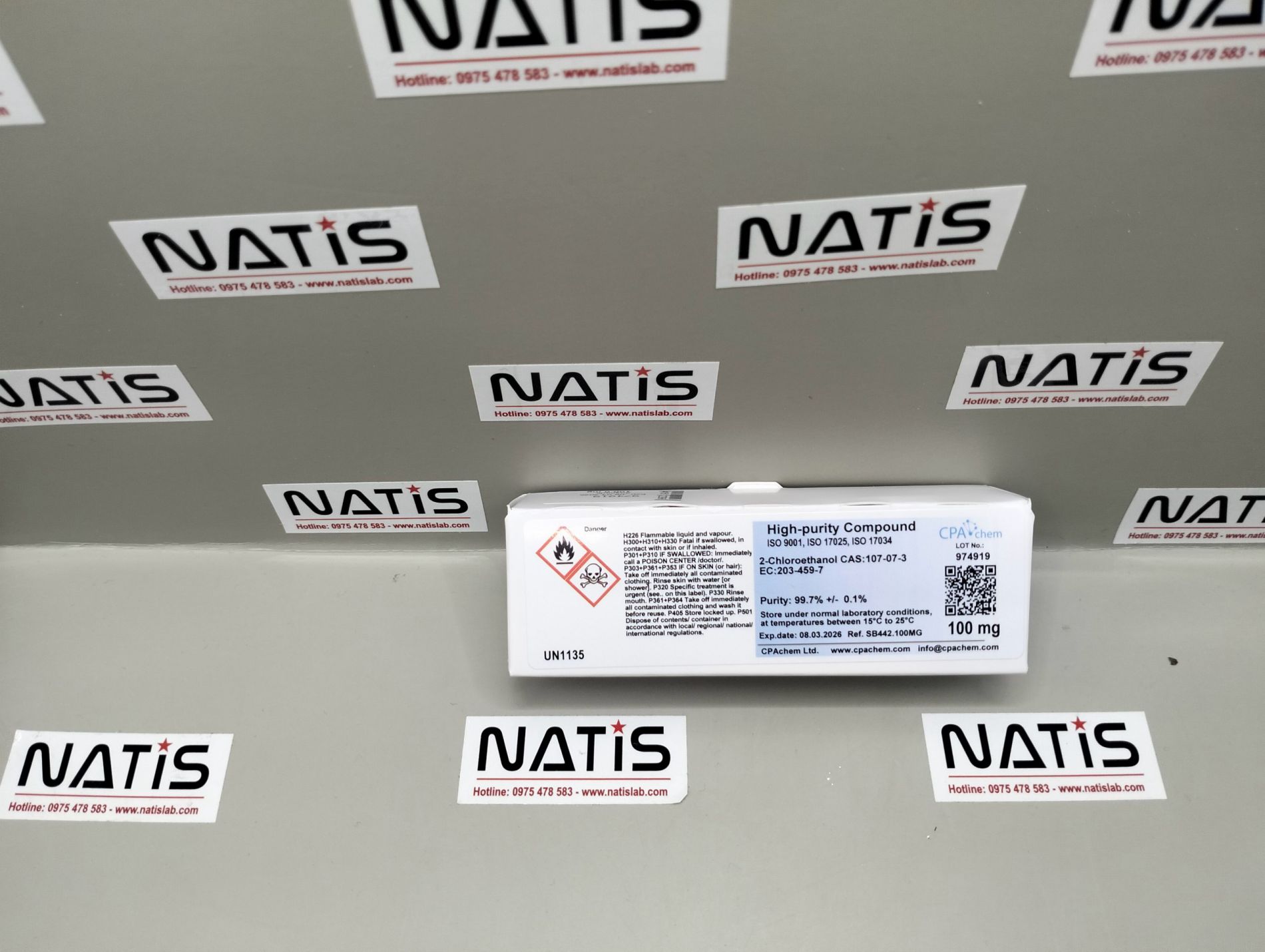 Chất chuẩn 2-Chloroethanol [CAS:107-07-3], lọ 100mg, CPAchem