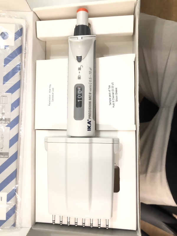 Micropipet 8 kênh 0,5-10 µl, IKA - Đức