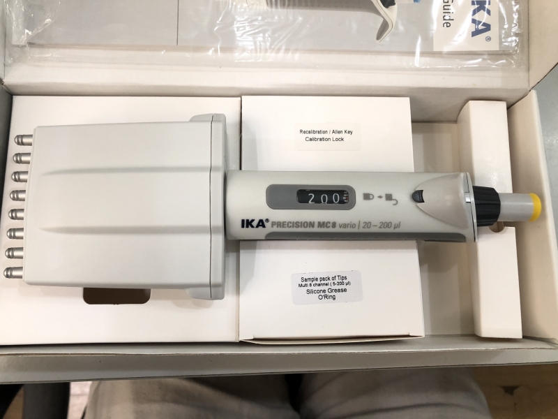 Micropipet 8 kênh 20-200 µl, IKA- Đức