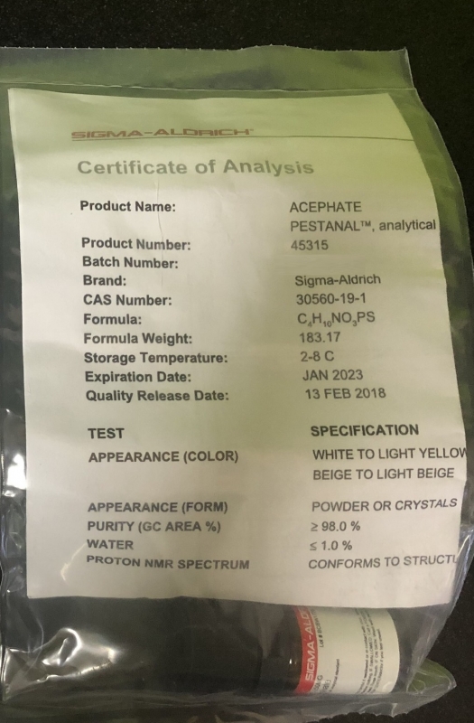 Chất chuẩn Acephate PESTANAL®, analytical standard, Sigma