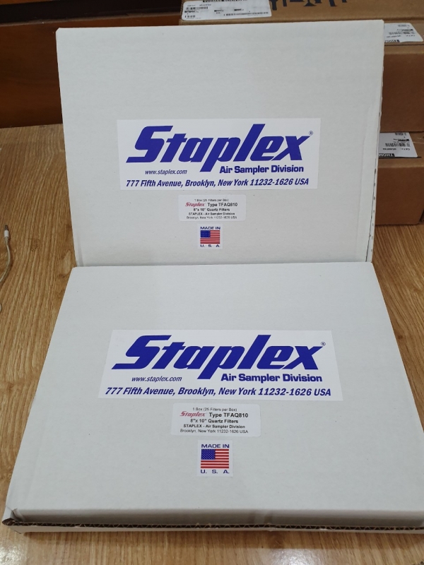 Màng lọc sợi thạch anh Staplex Type TFAQ810 Quartz Filter, lấy mẫu bụi PM10, PM2.5 trong môi trường không khí xung quanh và môi trường lao động, hãng Staplex, USA