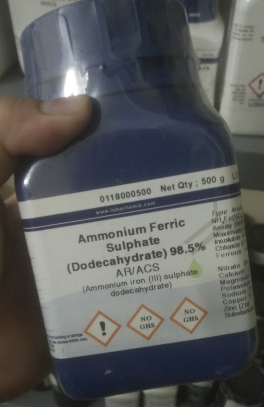 AMMONIUM FERRIC SULFATE DODECAHYDRATE, Ấn Độ