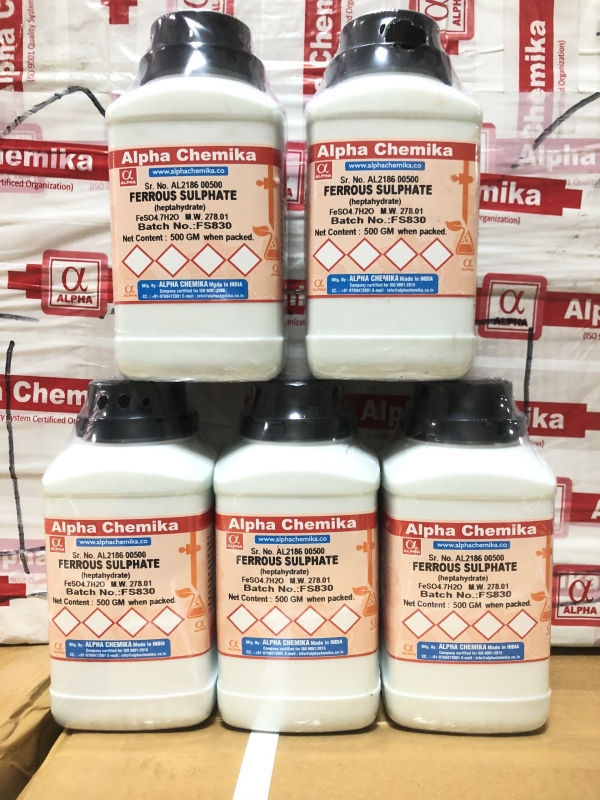 Ferrous Sulphate (Heptahydrate), Hãng Alpha Chemika - Ấn Độ