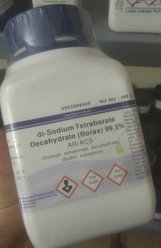 di-SODIUM TETRABORATE  GR (Borax) (DECAHYDRATE, Ấn Độ