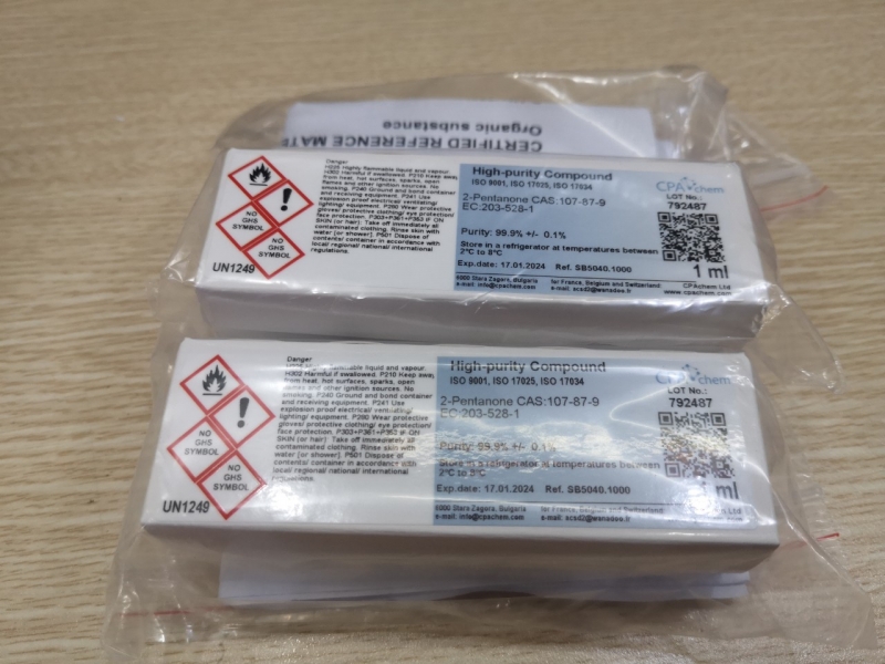 Chất chuẩn 2-Pentanone CAS:107-87-9 EC:203-528-1, hãng CPAchem, Bungari