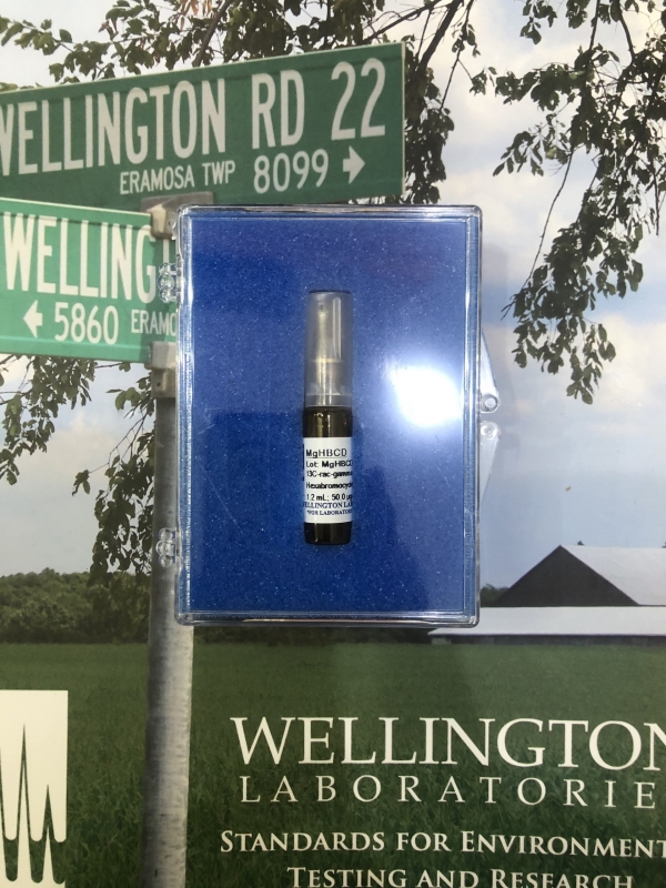 Chất chuẩn g-1,2,5,6,9,10-Hexabromo[13C12] cyclododecane, mã MgHBCD, lọ 1,2ml, hãng Wellington, Canada