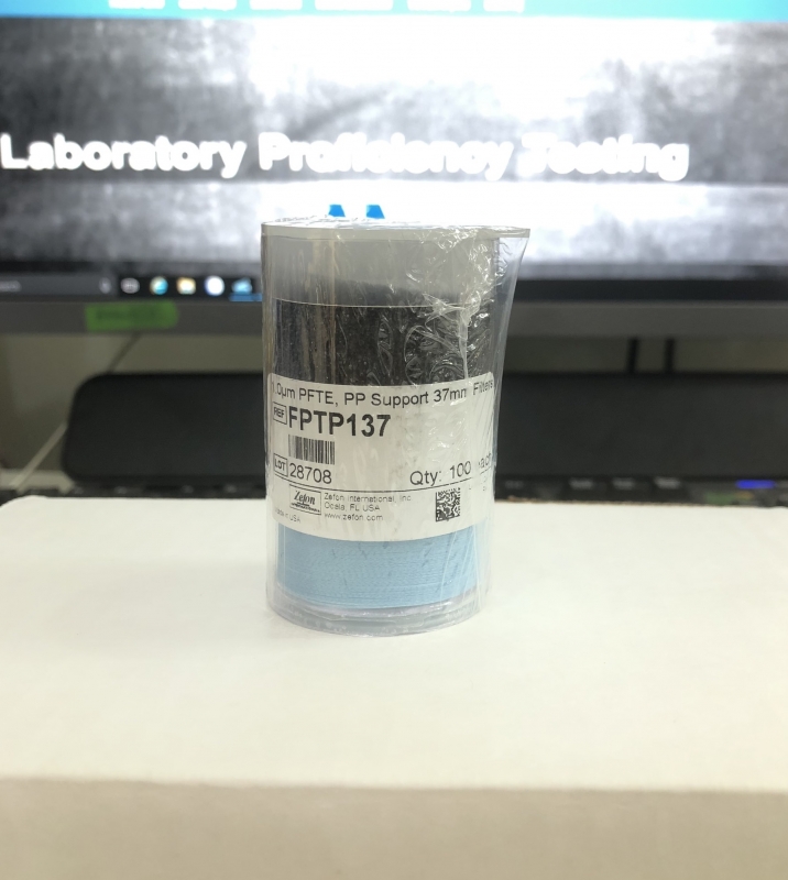 Màng lọc PTFE Filter, with PP Support, 1.0µm, 37mm, 100/pk, hãng Zefon, Mỹ
