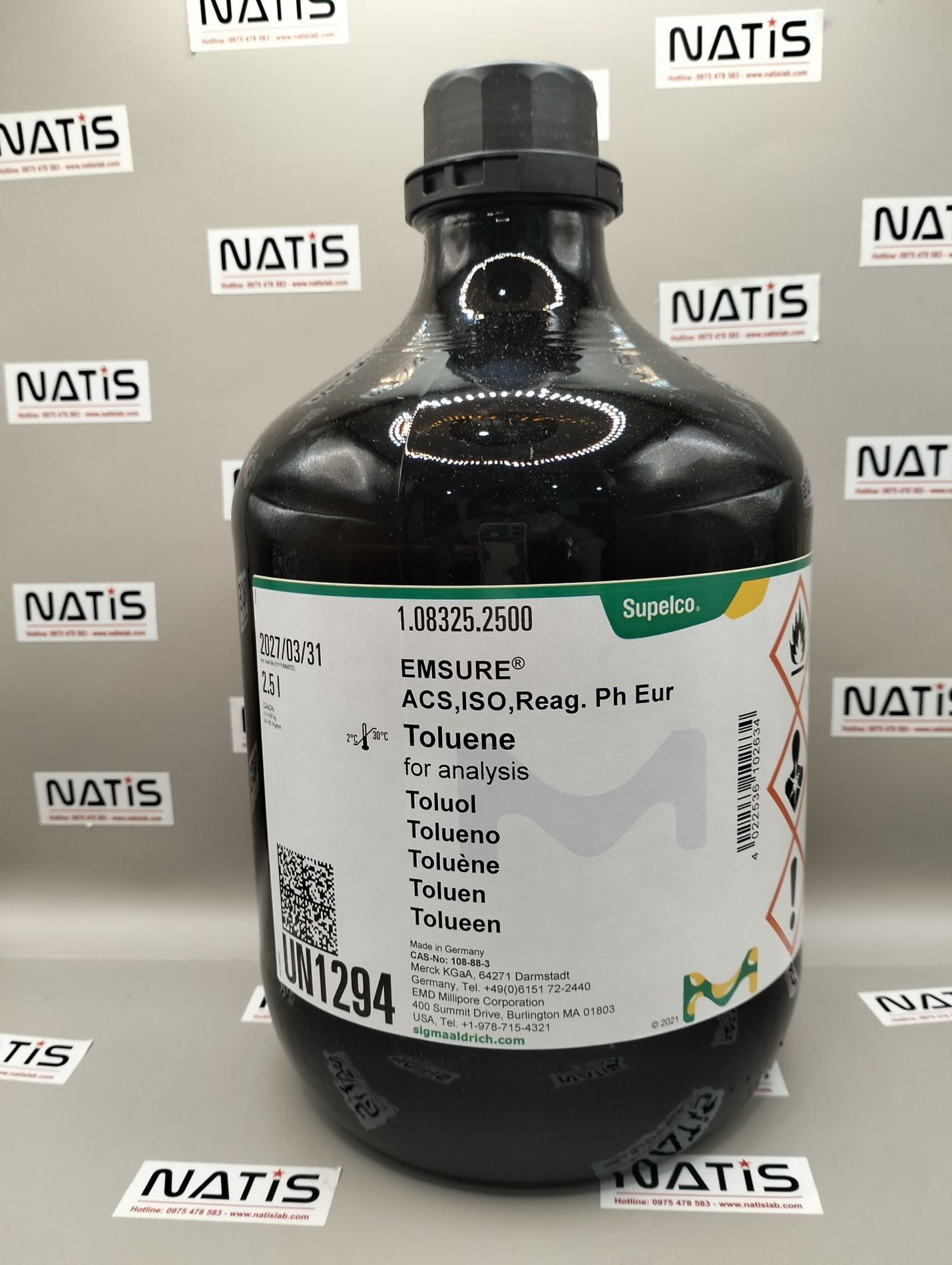 Toluene, chai 2.5Lit, Merck