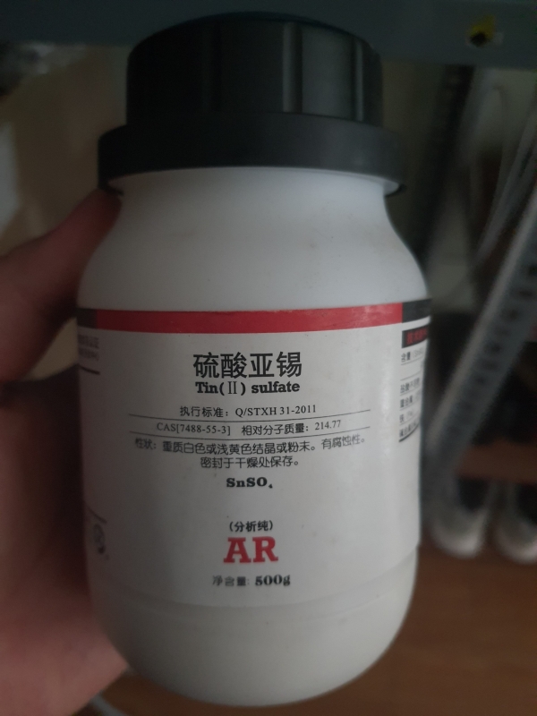 Tin (II) sulfate - SnSO4, Trung Quốc