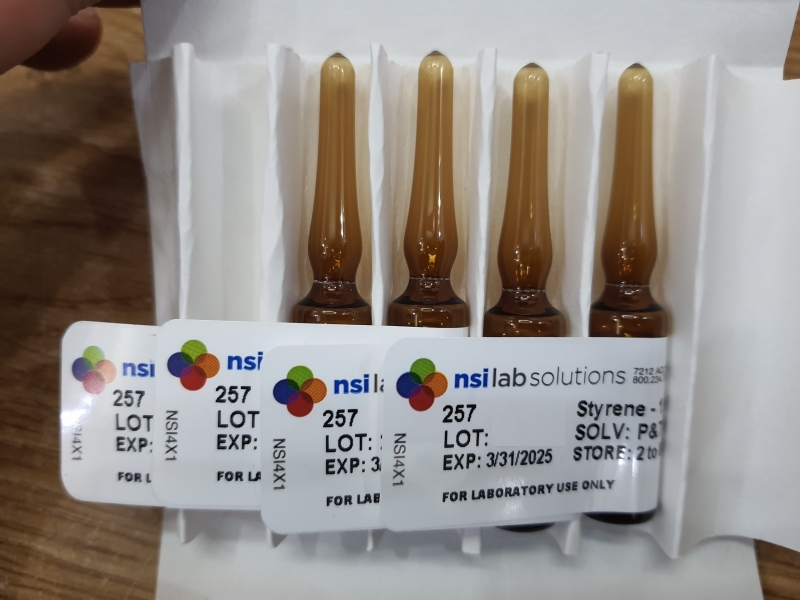 Dung dịch chuẩn Styrene  CAS# 100-42-5 2000 ug/mL in P&T Methanol, hãng NSI, Mỹ