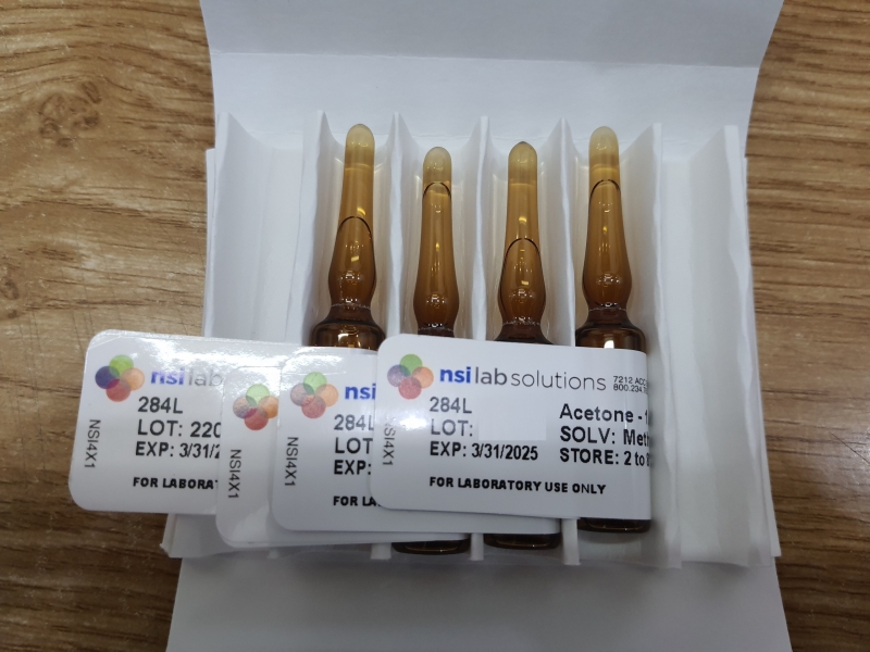 Dung dịch chuẩn Acetone  CAS# 67-64-1 1000 ug/mL in Methanol, hãng NSI, Mỹ