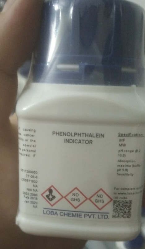 PHENOLPHTHALEIN (INDICATOR)  , Ấn Độ