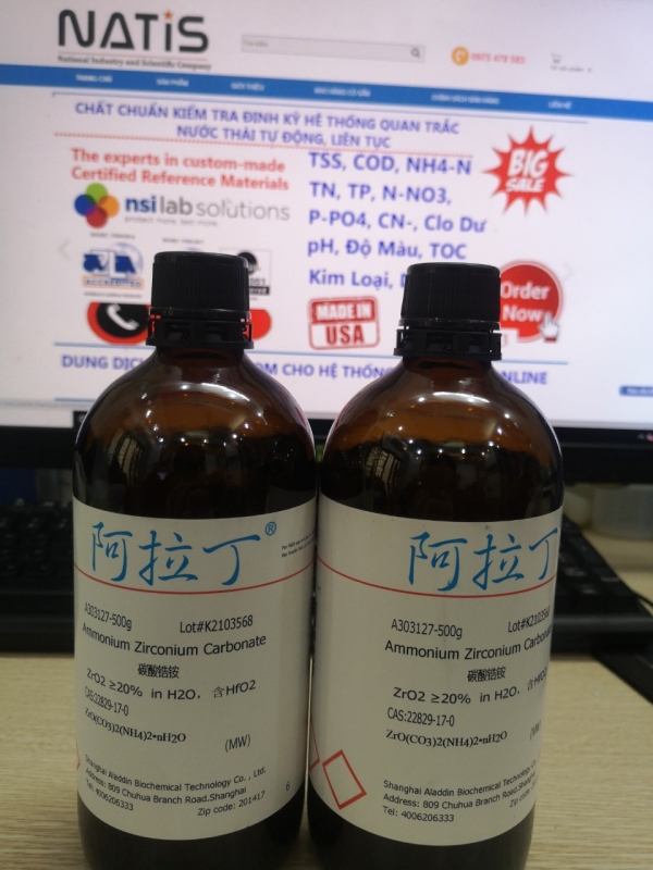Ammonium Zirconium Carbonate, hãng Aladdin - Trung Quốc