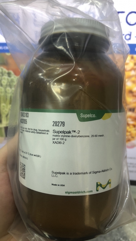 Supelpak™-2 matrix styrene-divinylbenzene, 20-60 mesh, jar of 100 g, hãng Sigma