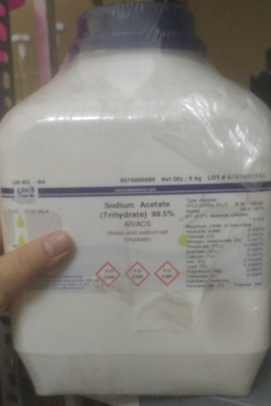 SODIUM ACETATE TRIHYDRATE, Ấn Độ