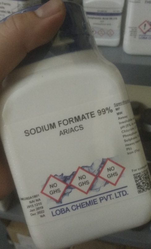 SODIUM FORMATE, Ấn Độ