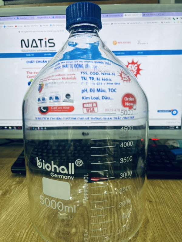 Chai trung tính trắng 5Lit - Biohall Germany