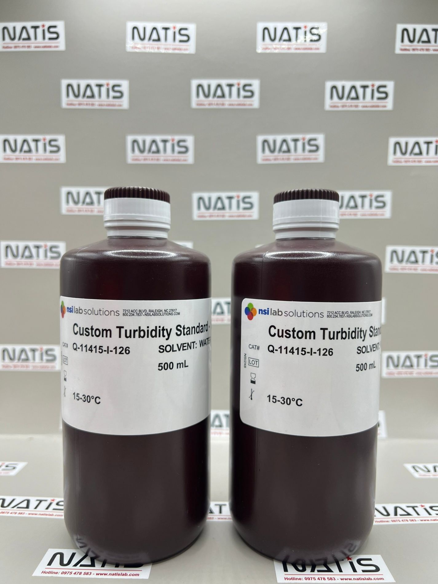 Dung dịch chuẩn Độ đục 126 NTU, chai 500mL, hãng NSI - Mỹ