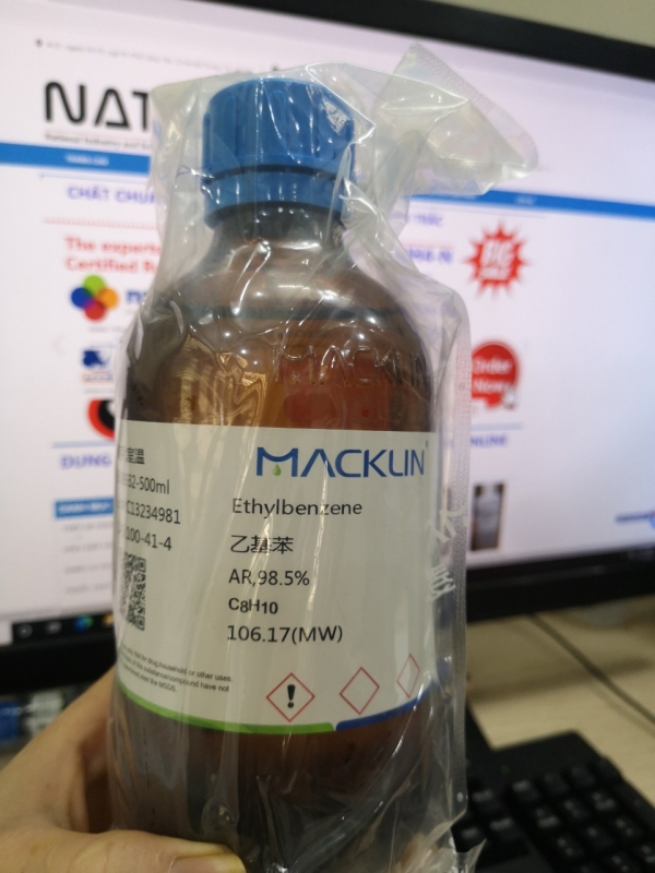 Ethylbenzene AR,98.5%, hãng Macklin - TQ