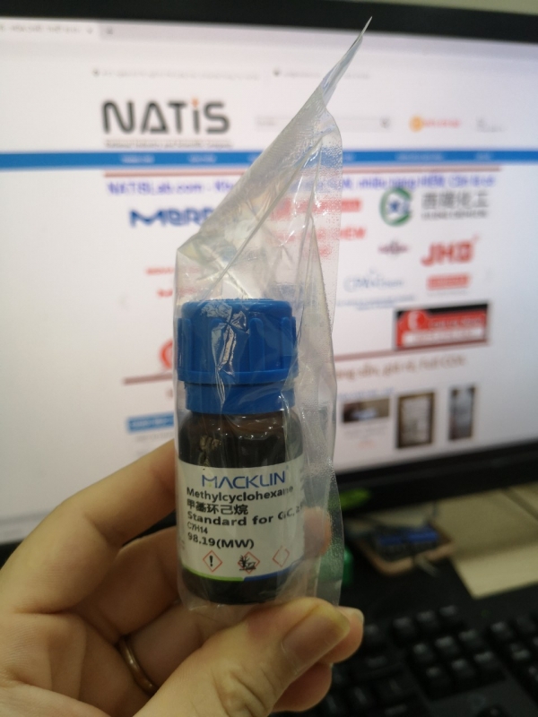 Chất chuẩn Methylcyclohexane - Standard for GC,≥99.8%(GC), hãng Macklin - TQ