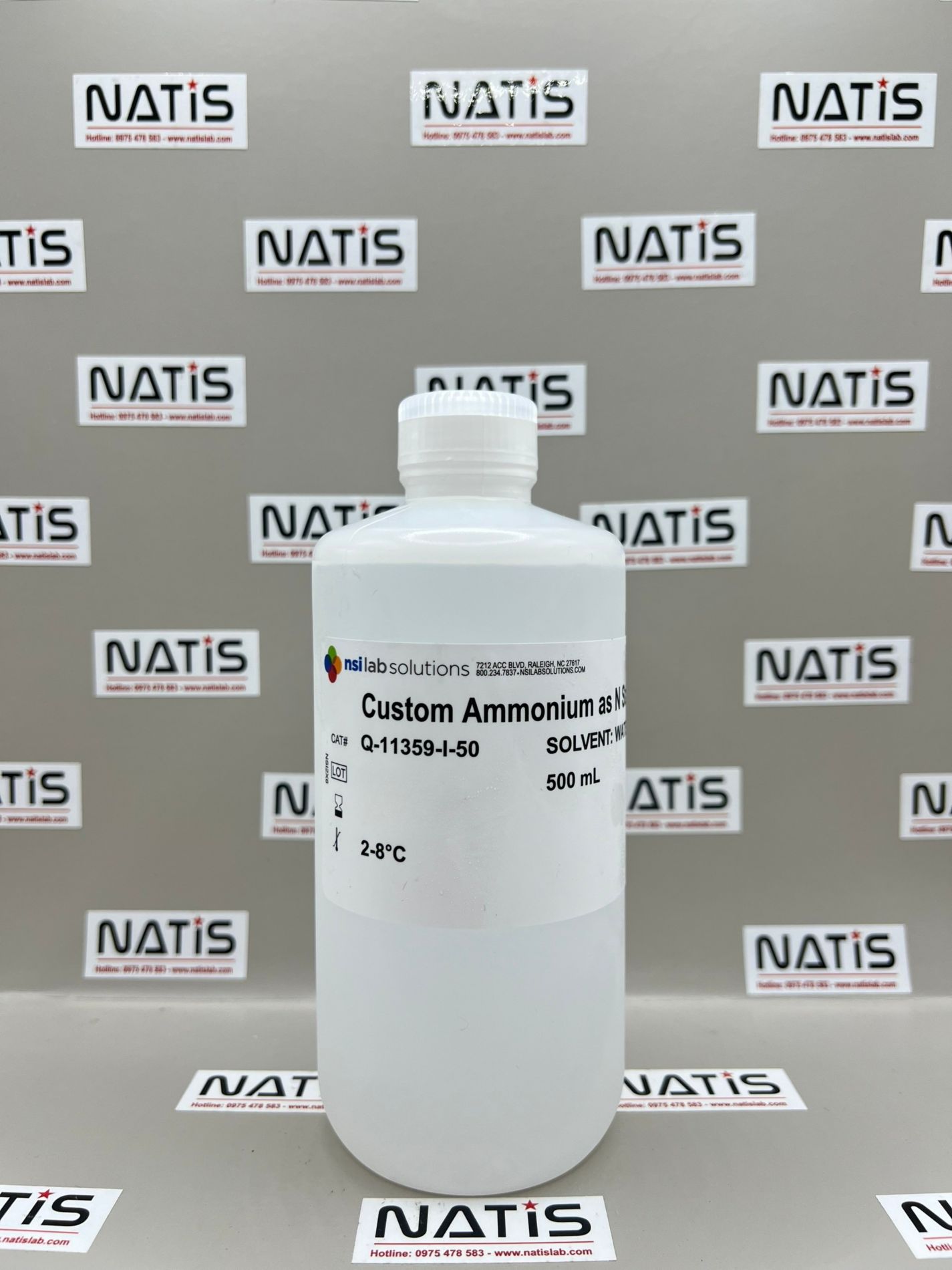 Dung dịch chuẩn NH4 - N (Amoni tính theo Nito) 50mg/L, hãng NSI, Mỹ