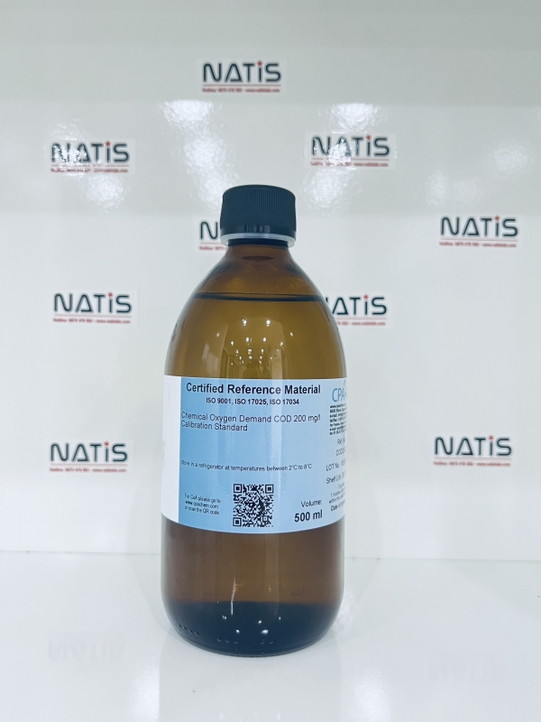 Dung dịch chuẩn COD 200mg/L, chai 500mL, hãng CPAchem, Bungari