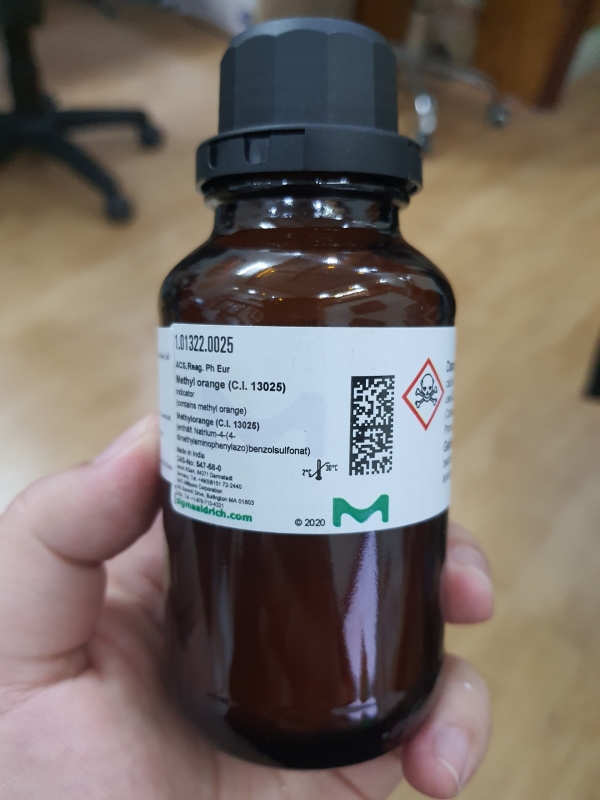 Methyl orange, lọ 25g, hãng Merck