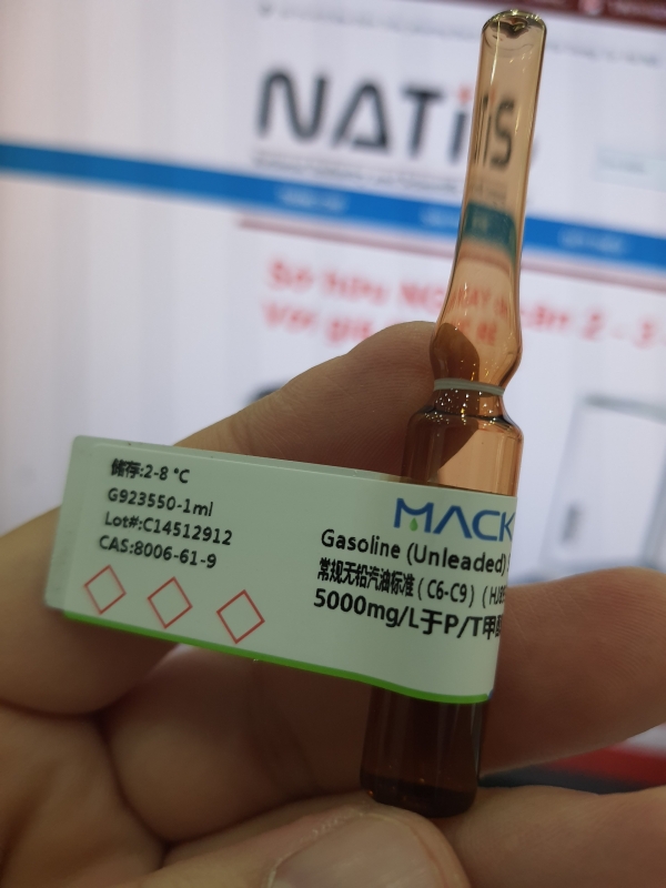 Gasoline (Unleaded) Solution 5000mg/L in P/T metanol, hãng Macklin - TQ
