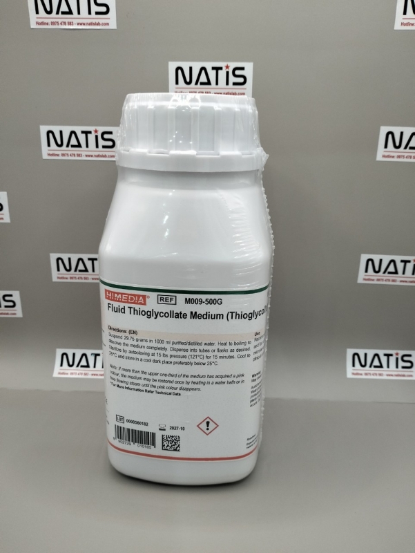 Fluid Thioglycollate Medium, mã M009-500G, hãng Himedia - Ấn Độ