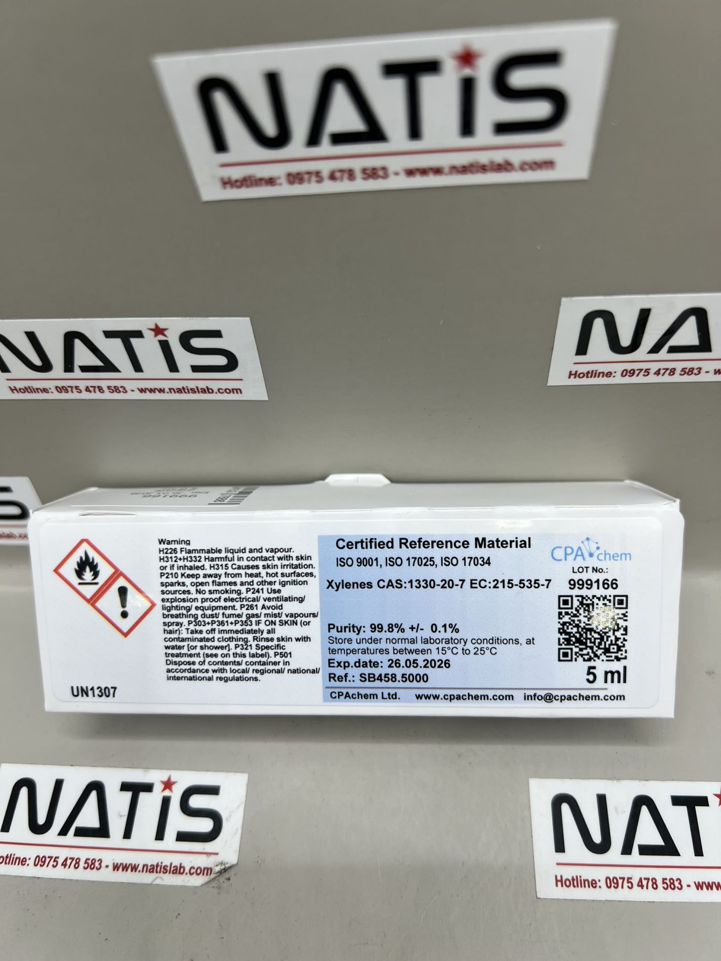 Chất chuẩn Xylenes CAS:1330-20-7 EC:215-535-7, hãng CPAchem, Bungari