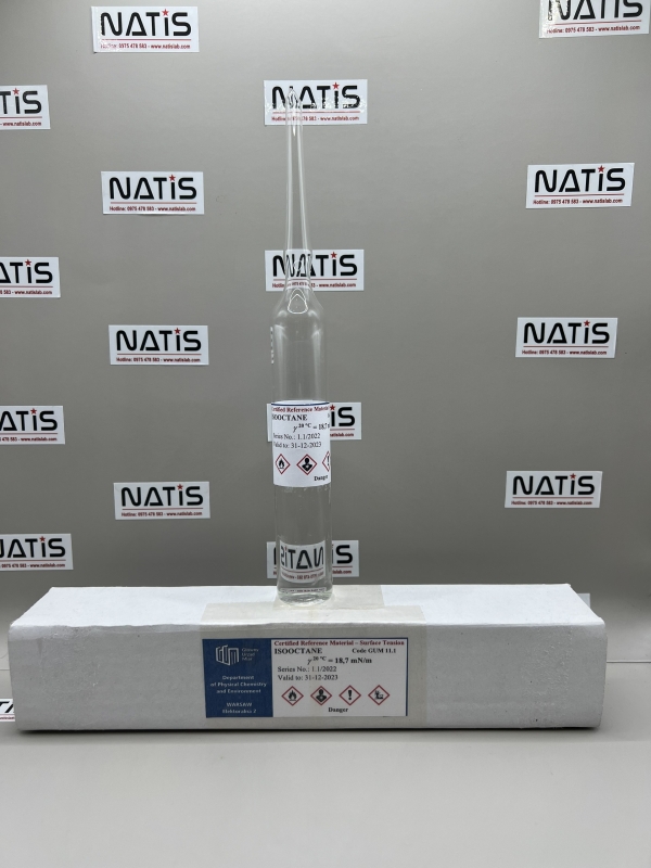 Mẫu chuẩn (#CRM) - SỨC CĂNG BỀ MẶT - 2,2,4-Trimethylpentane (Isooctane) (CAS 540-84-1) - Surface tension, lọ 30ml