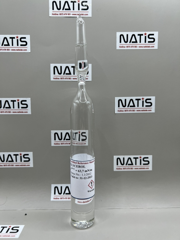 Mẫu chuẩn (#CRM) - SỨC CĂNG BỀ MẶT - Glycerol (CAS 56-81-5) - Surface tension, lọ 30ml