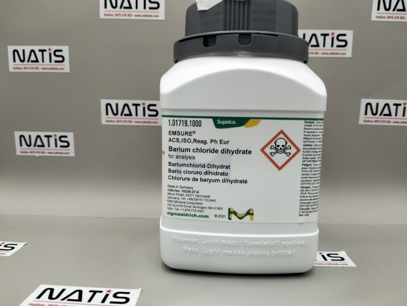 Hóa chất Barium chloride dihydrate, 1Kg, Merck