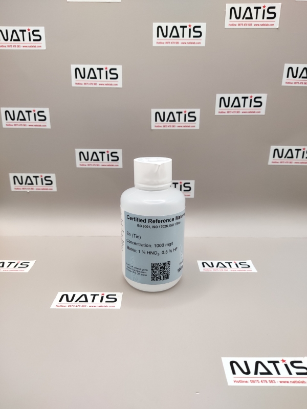 Dung dịch chuẩn ICP/MS - Sn 1000mg/l, chai 100mL, hãng CPAchem, Bungari