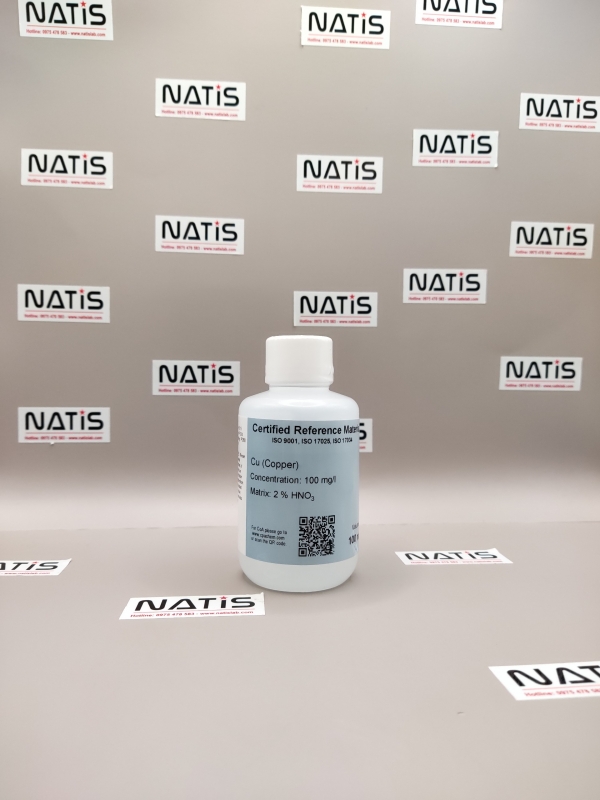 Dung dịch chuẩn ICP/MS - Copper Cu - 100 mg/l, chai 100mL, hãng CPAchem, Bungari
